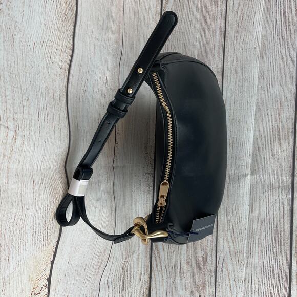 French Connection Moritz Hobo Bag Purse Black - Picture 8 of 10